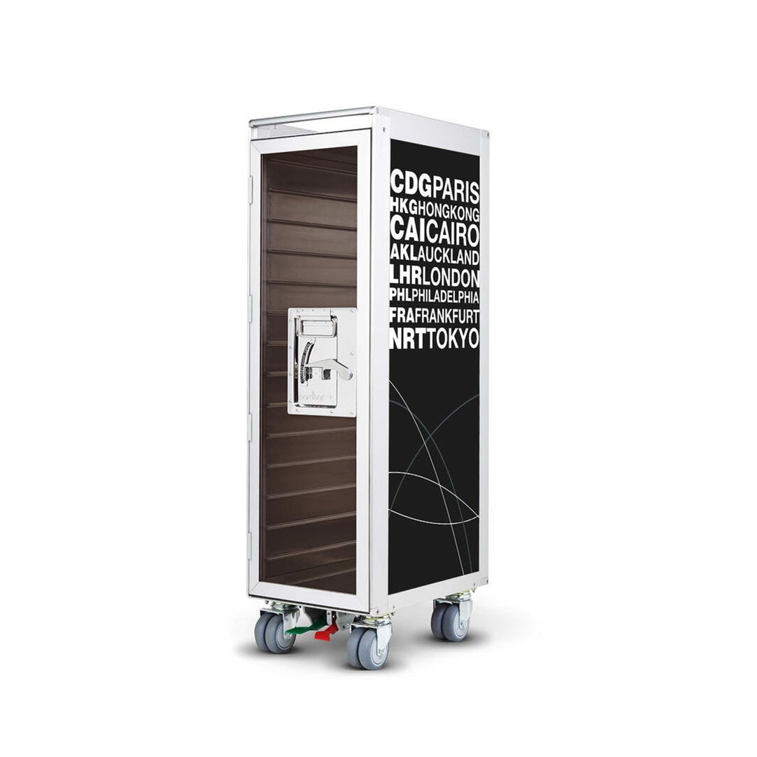 bordbar | classic trolley | OUTER TROLLEY ONLY - aluminium with transparent smoke door