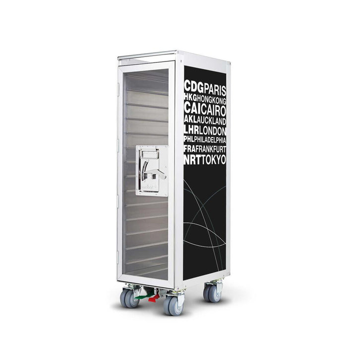 bordbar | classic trolley | OUTER TROLLEY ONLY - aluminium with transparent door