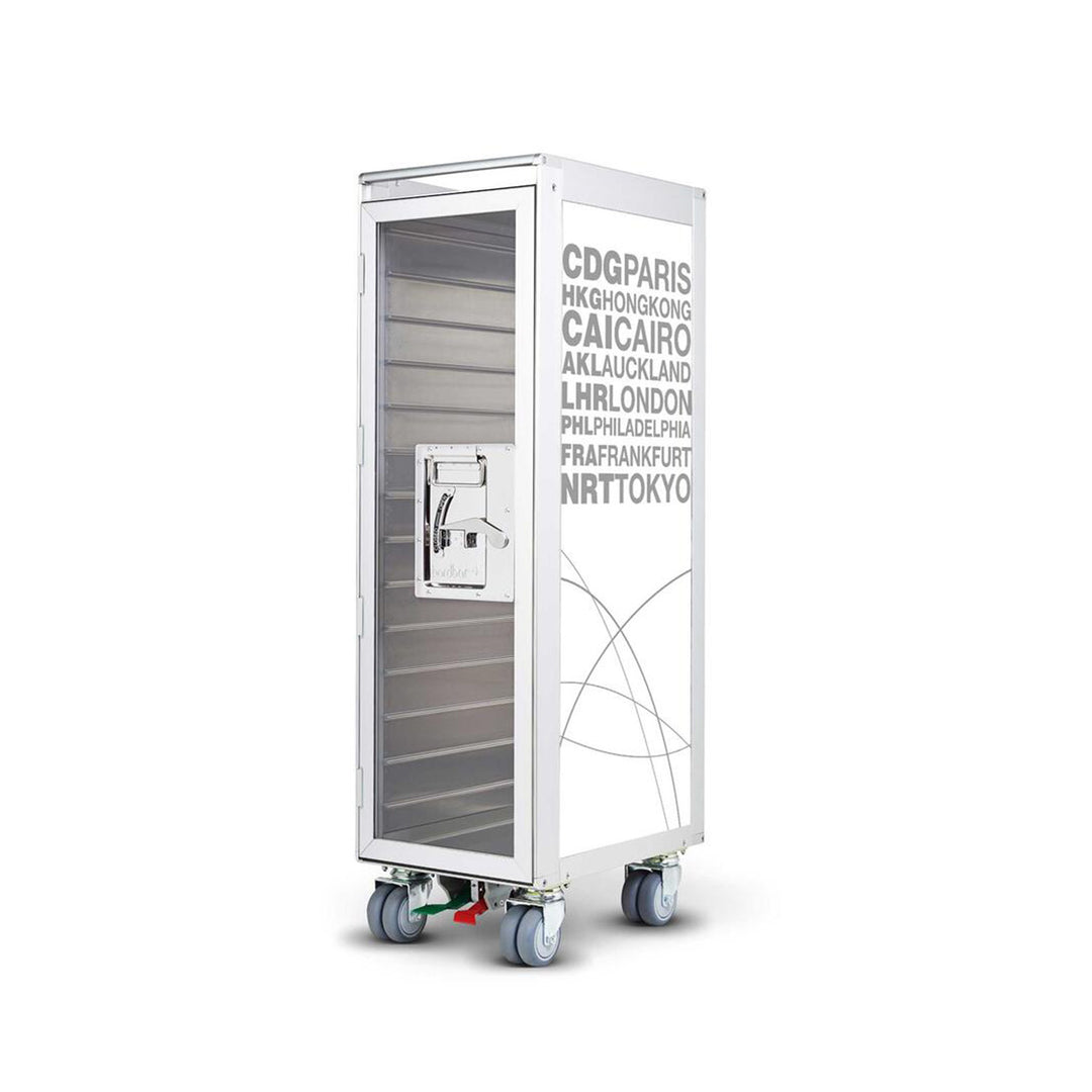 bordbar | classic trolley | OUTER TROLLEY ONLY - aluminium with transparent door
