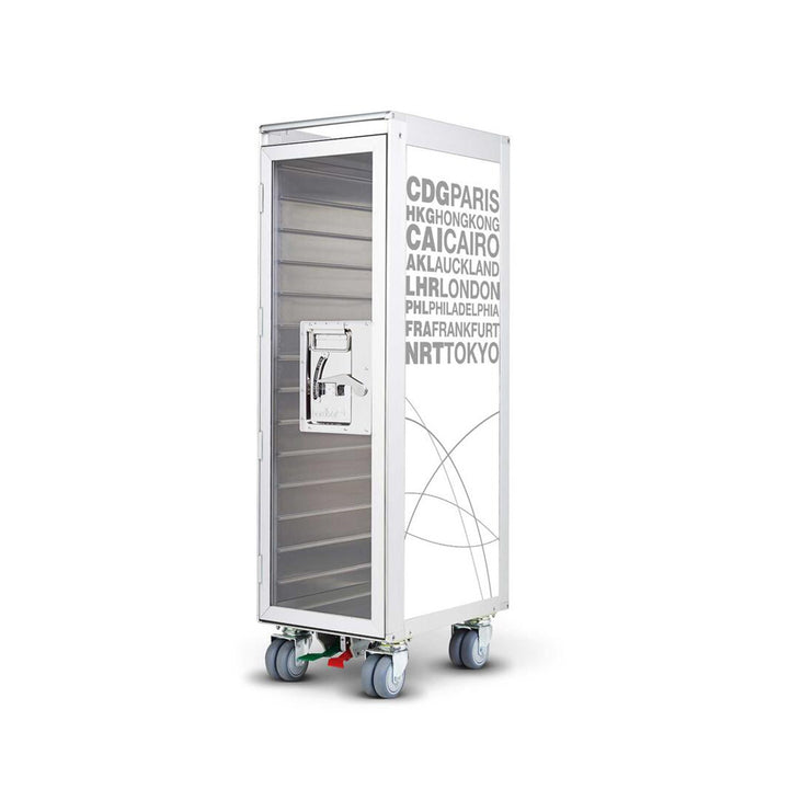 bordbar | classic trolley | OUTER TROLLEY ONLY - aluminium with transparent door