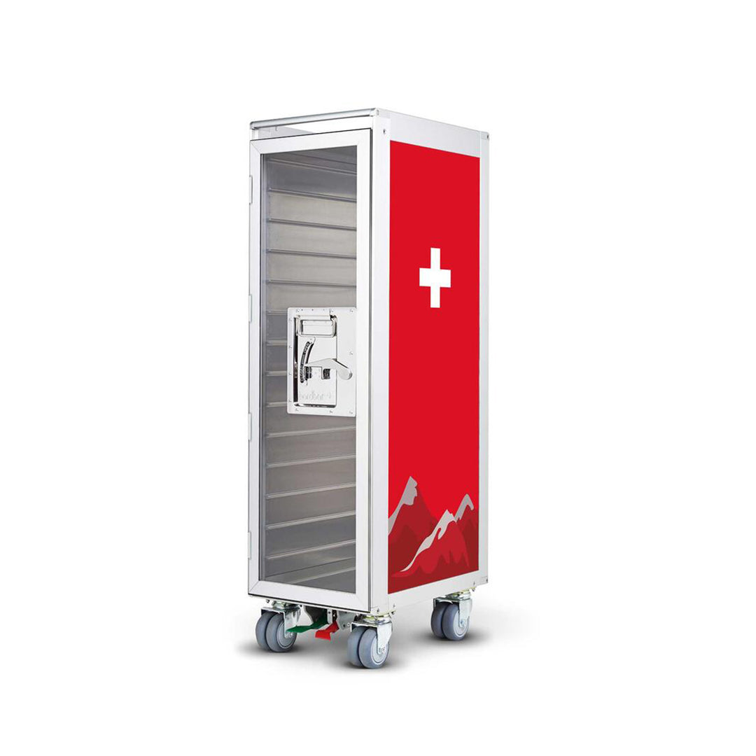 bordbar | classic trolley | OUTER TROLLEY ONLY - aluminium with transparent door