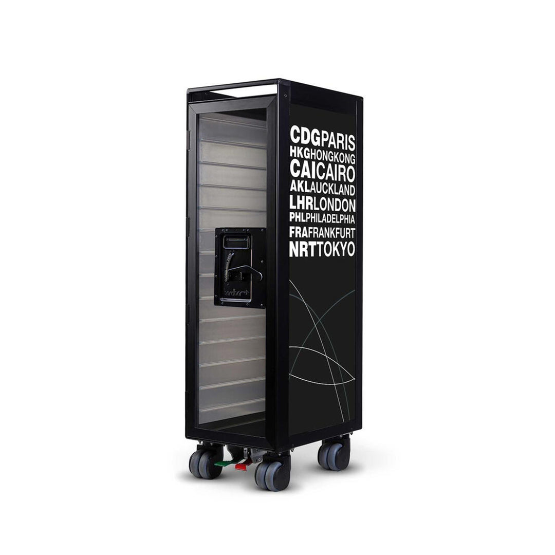 bordbar | classic trolley | OUTER TROLLEY ONLY - black with transparent door