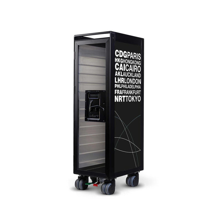bordbar | classic trolley | OUTER TROLLEY ONLY - black with transparent door