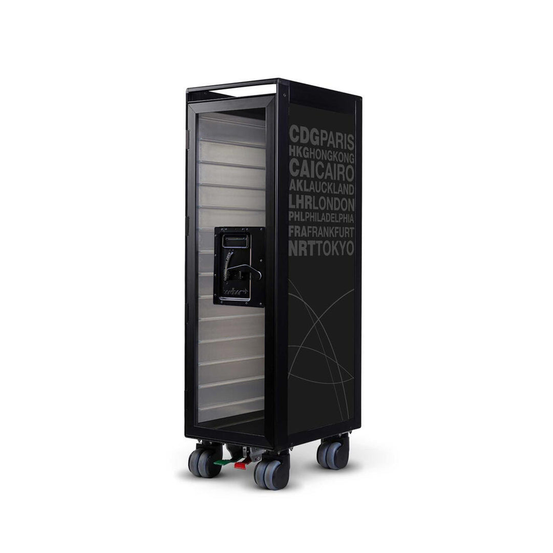 bordbar | classic trolley | OUTER TROLLEY ONLY - black with transparent door