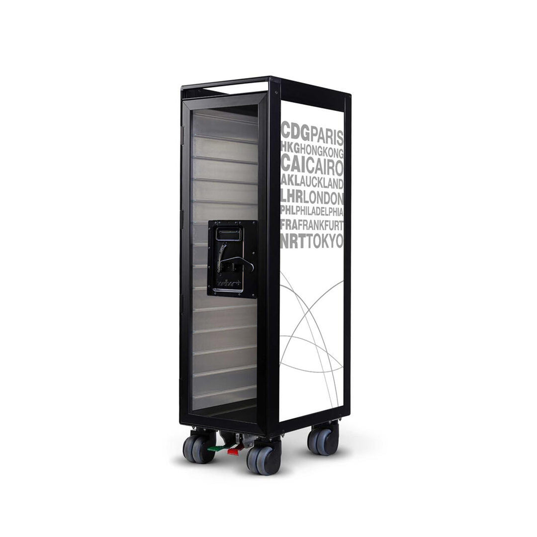 bordbar | classic trolley | OUTER TROLLEY ONLY - black with transparent door