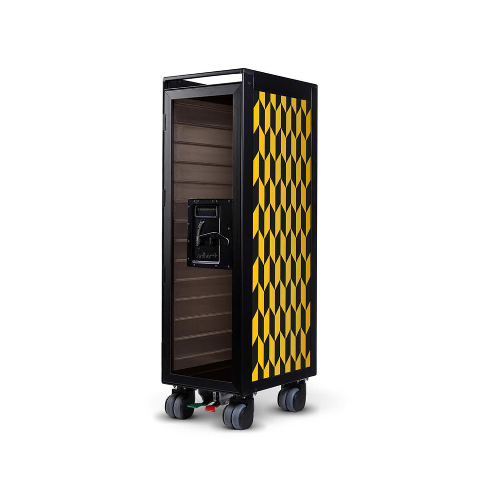 bordbar | classic trolley | OUTER TROLLEY ONLY - black with transparent smoke door