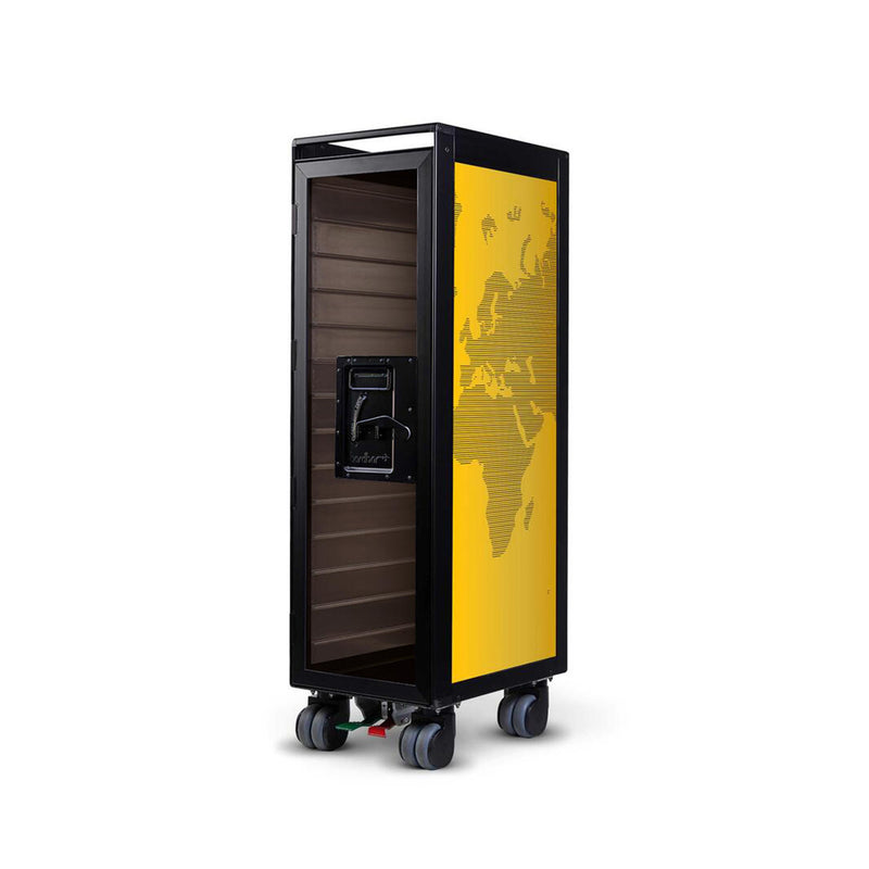 bordbar | classic trolley | OUTER TROLLEY ONLY - black with transparent smoke door