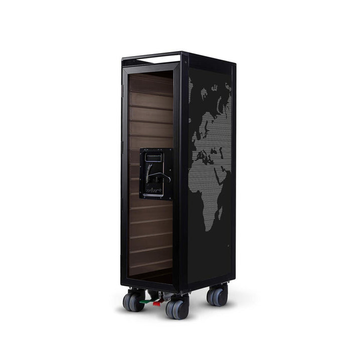 bordbar | classic trolley | OUTER TROLLEY ONLY - black with transparent smoke door