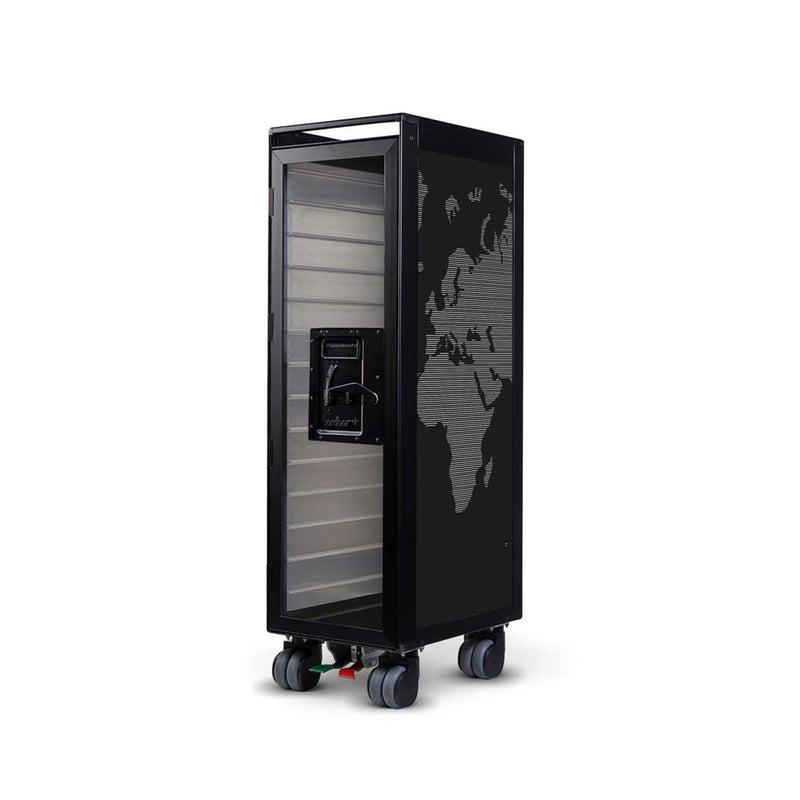 bordbar | classic trolley | OUTER TROLLEY ONLY - black with transparent door