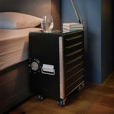 bordbar | box trolley + bedside equipment | black