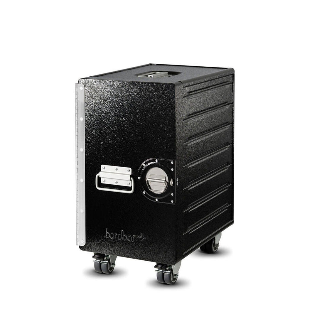 bordbar | box trolley | door hinge left + bedside equipment | black