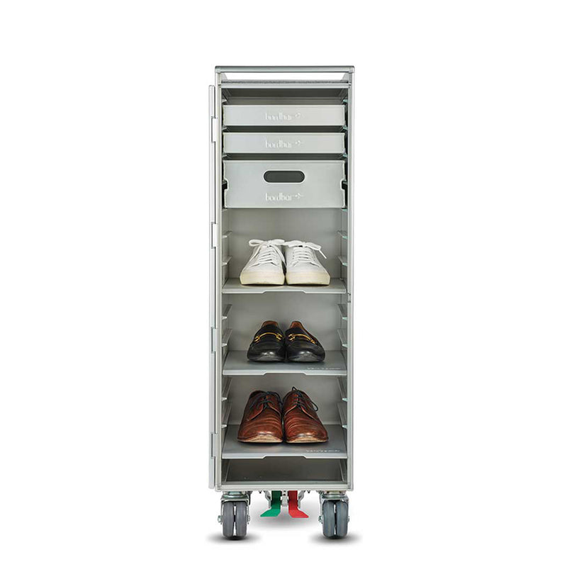 bordbar | rivet rocker trolley aluminium | ensemble