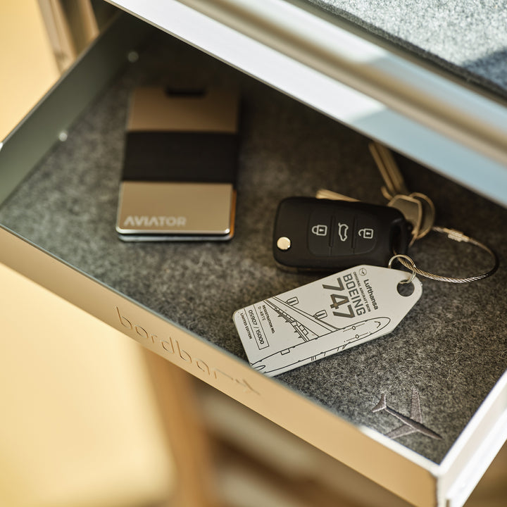 bordbar | equipment part | ACCESSORY ONLY - felt drawer inlay | light grey