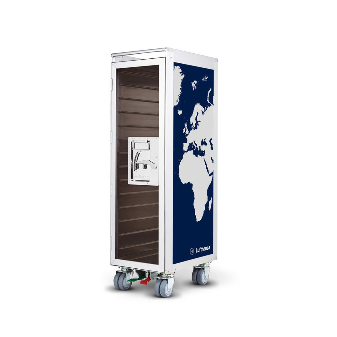 bordbar | classic trolley | OUTER TROLLEY ONLY - aluminium with transparent smoke door