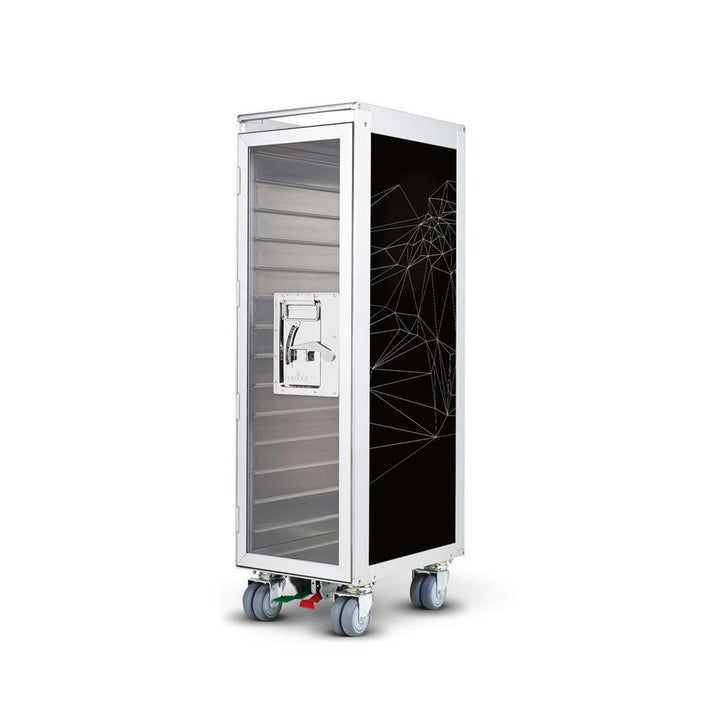 bordbar | classic trolley | OUTER TROLLEY ONLY - aluminium with transparent door