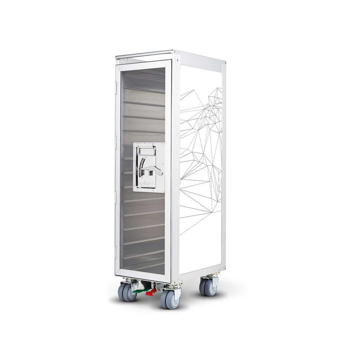 bordbar | classic trolley | OUTER TROLLEY ONLY - aluminium with transparent door