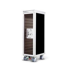 bordbar | classic trolley | OUTER TROLLEY ONLY - aluminium with transparent smoke door