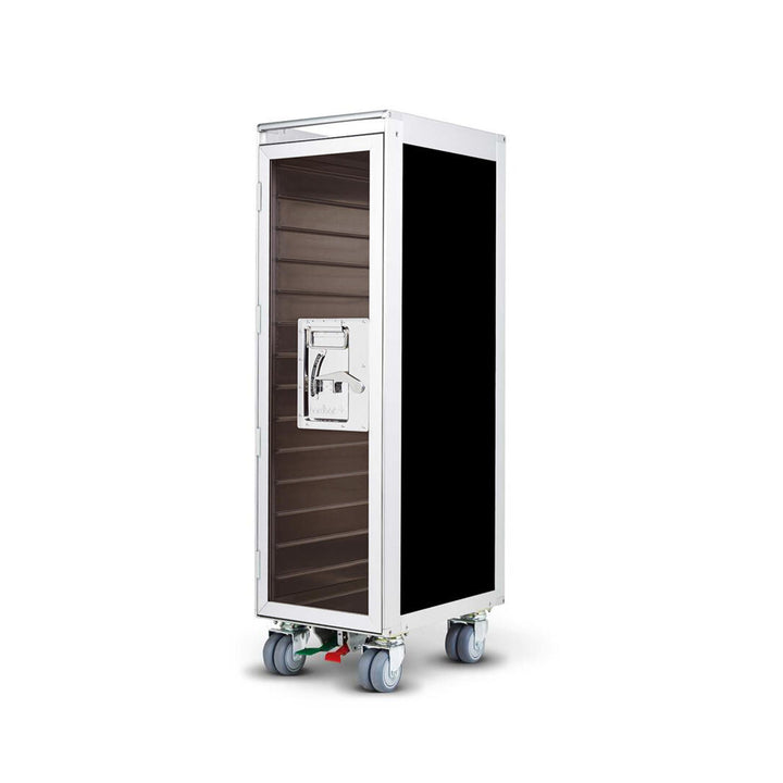 bordbar | classic trolley | OUTER TROLLEY ONLY - aluminium with transparent smoke door