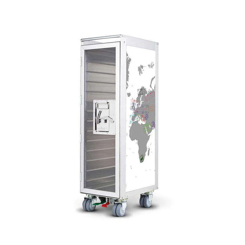 bordbar | classic trolley | OUTER TROLLEY ONLY - aluminium with transparent door