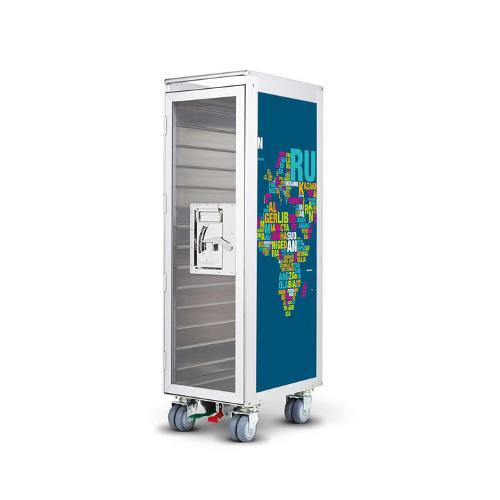 bordbar | classic trolley | OUTER TROLLEY ONLY - aluminium with transparent door