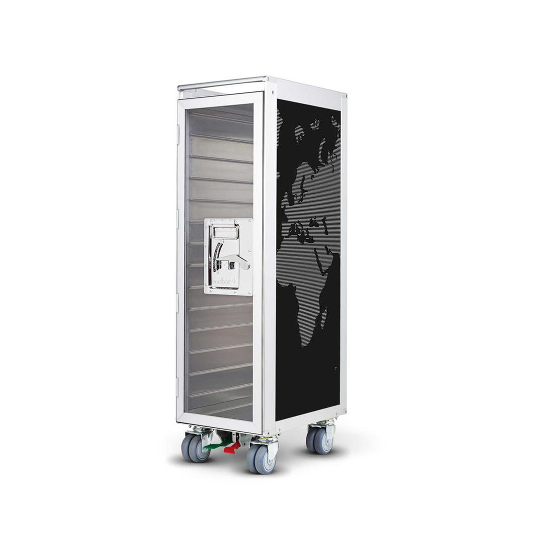 bordbar | classic trolley | OUTER TROLLEY ONLY - aluminium with transparent door