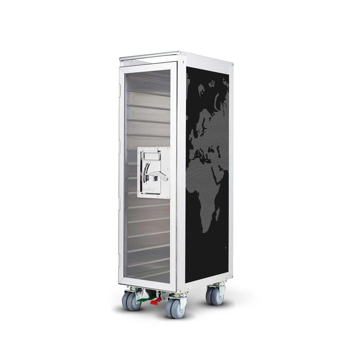 bordbar | classic trolley | OUTER TROLLEY ONLY - aluminium with transparent door