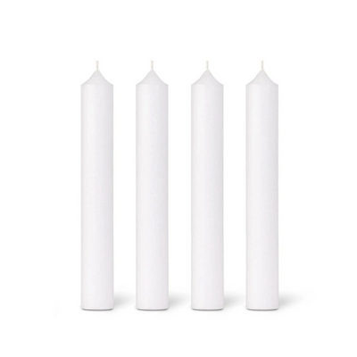 bougies la francaise | dinner candle pack of 12 | 20cm white
