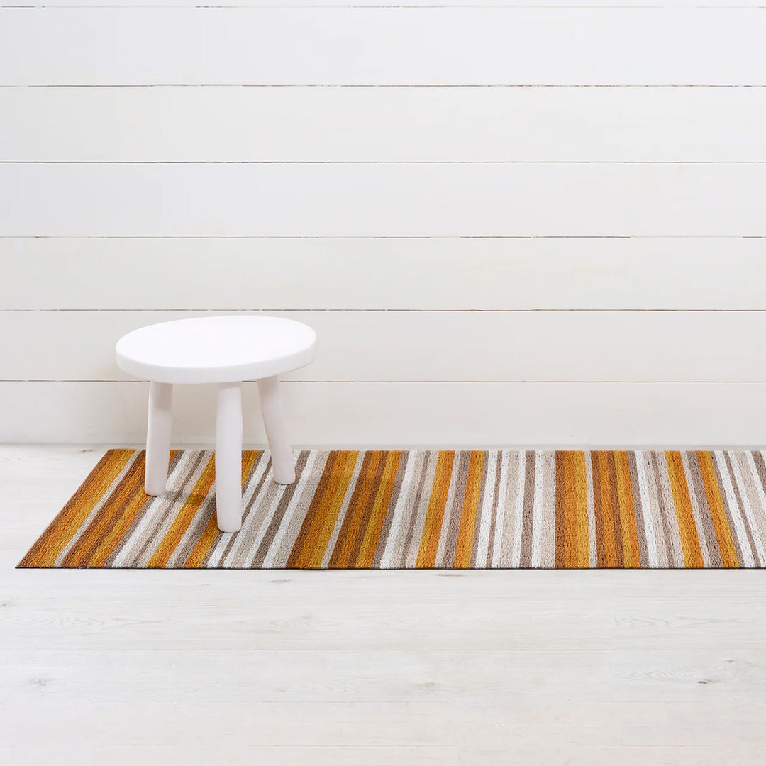 chilewich | shag runner mat 61x183cm (24x72") | horizon stripe desert