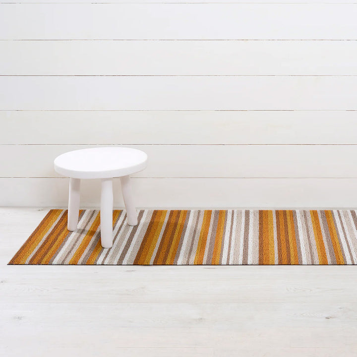 chilewich | shag runner mat 61x183cm (24x72") | horizon stripe desert