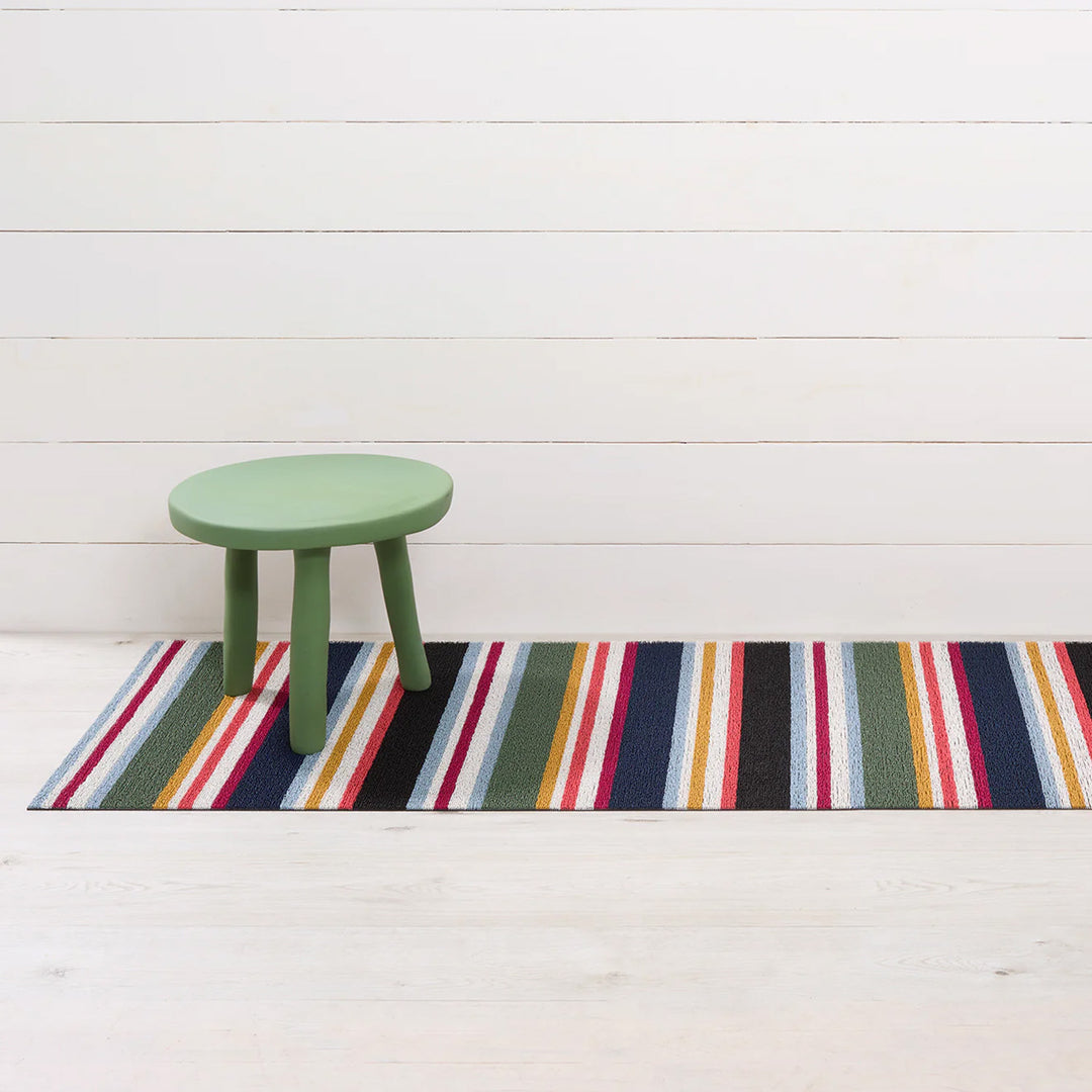 chilewich | shag runner mat 61x183cm (24x72") | shuffle stripe petunia