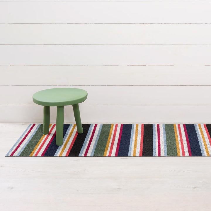 chilewich | shag runner mat 61x183cm (24x72") | shuffle stripe petunia