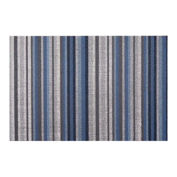 chilewich | shag utility doormat 61x91cm (24x36") | horizon stripe deep sea