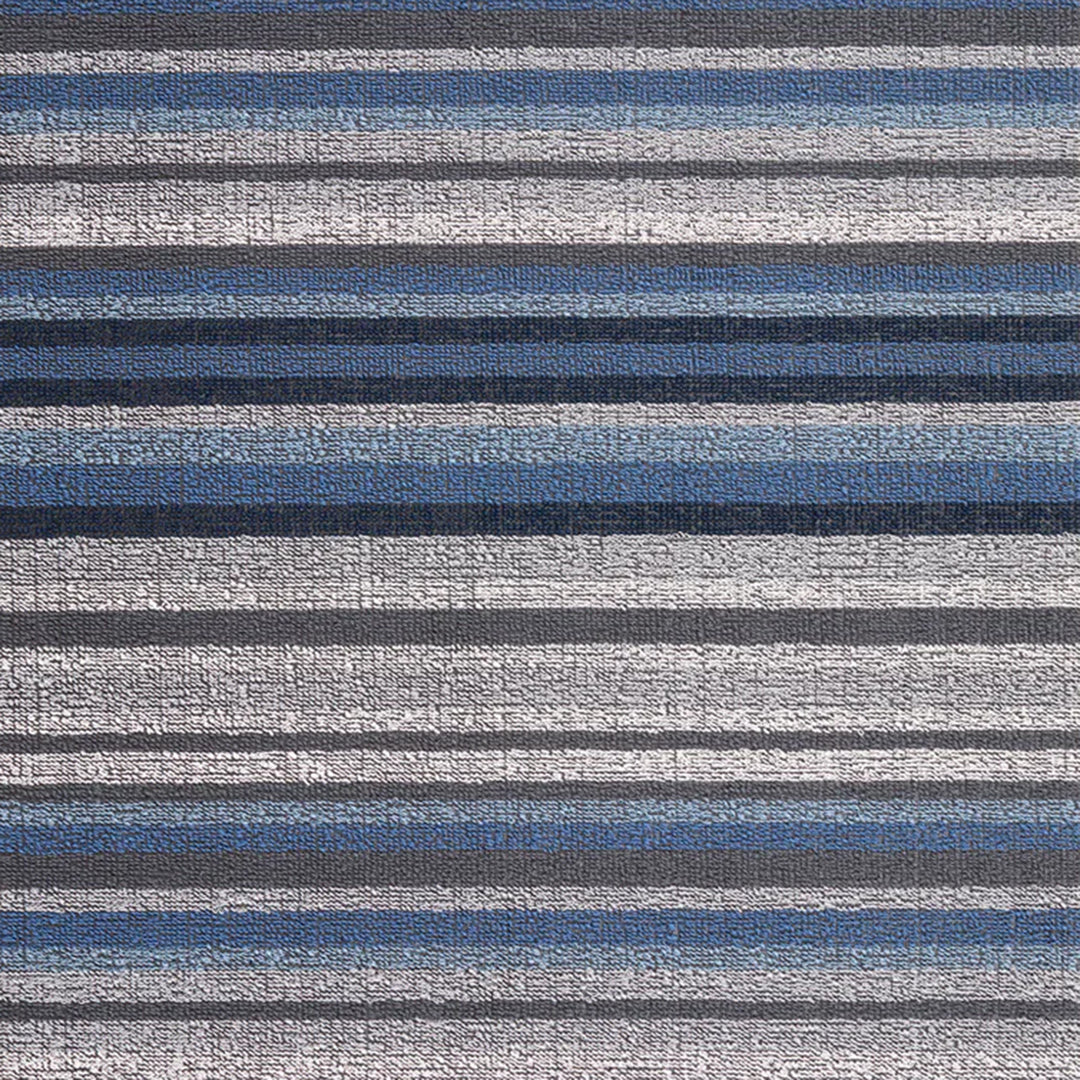 chilewich | shag utility doormat 61x91cm (24x36") | horizon stripe deep sea