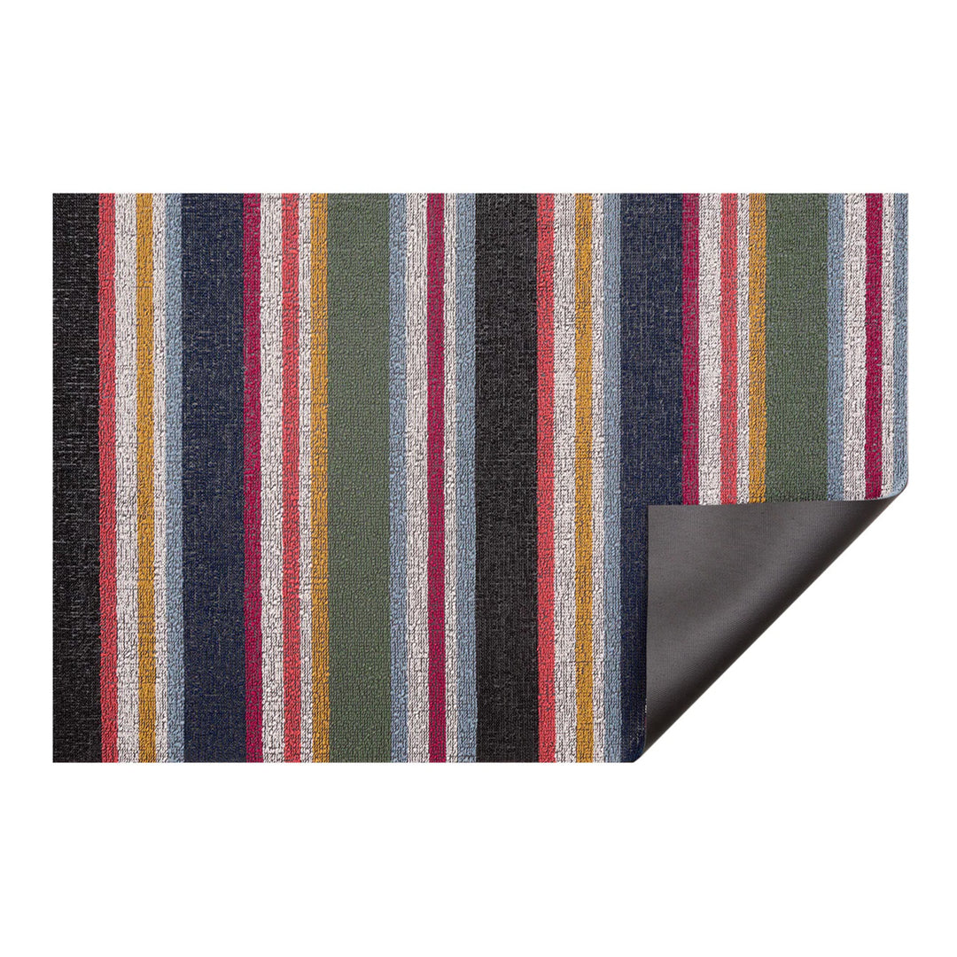 chilewich | shag utility doormat 61x91cm (24x36") | shuffle stripe petunia