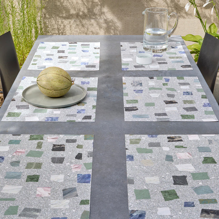 chilewich | placemat rectangle | pietra deep sea