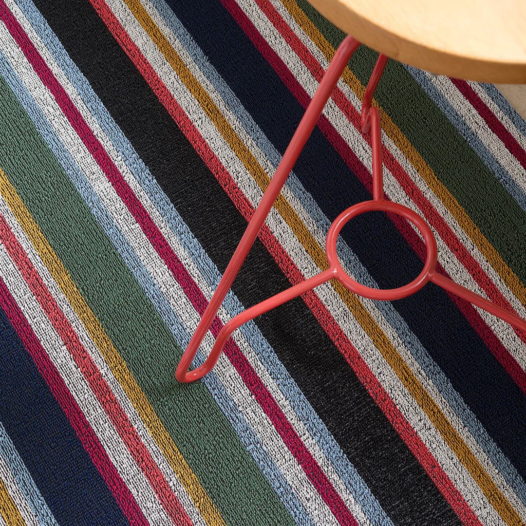 chilewich | shag utility doormat 61x91cm (24x36") | shuffle stripe petunia