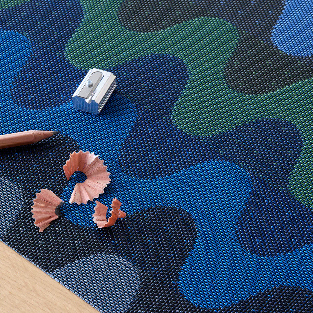 chilewich | placemat rectangle | wiggle deep sea