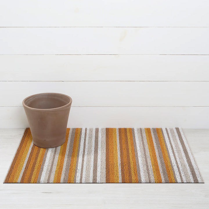chilewich | shag utility doormat 61x91cm (24x36") | horizon stripe desert