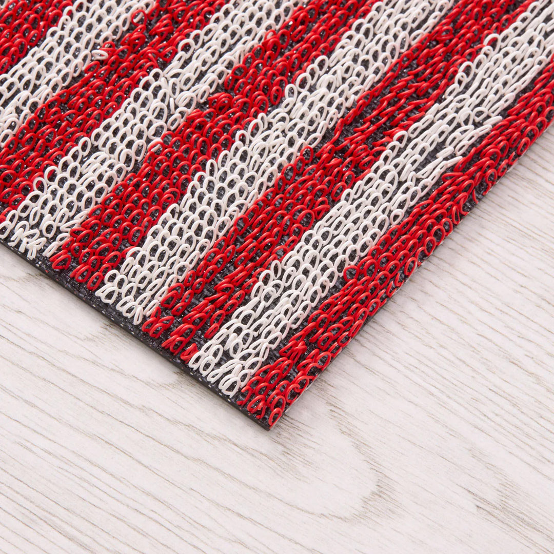 chilewich | shag doormat 46x71cm (18x28") | breton stripe candy