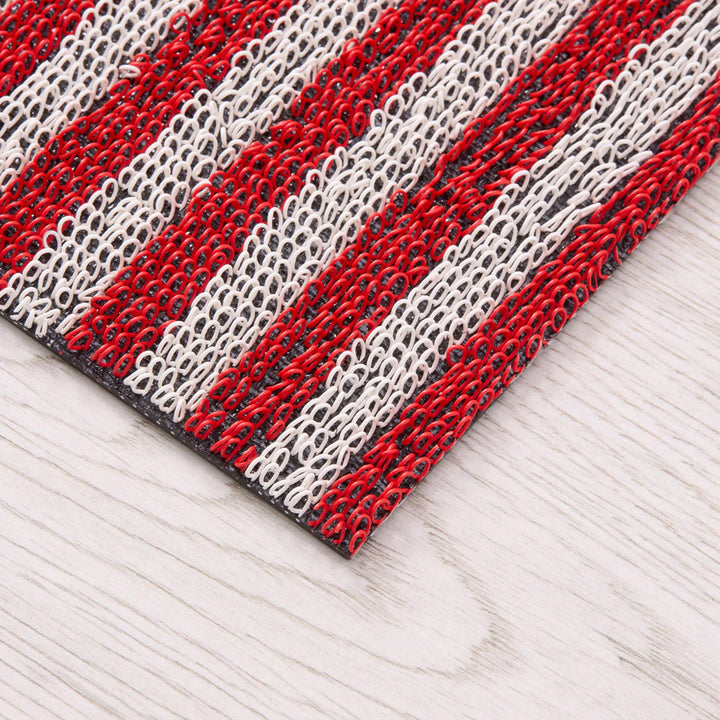 chilewich | shag doormat 46x71cm (18x28") | breton stripe candy