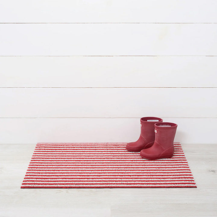 chilewich | shag doormat 46x71cm (18x28") | breton stripe candy