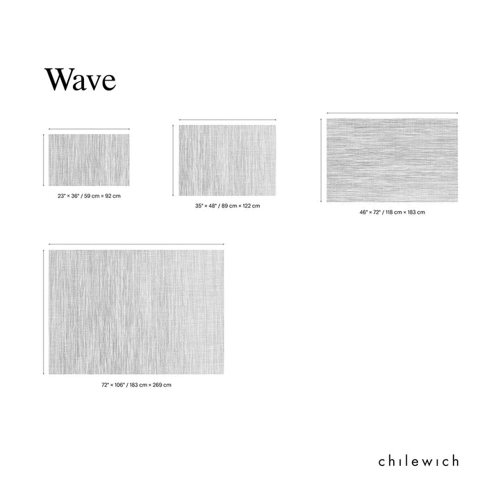 chilewich | woven floormat 183x269cm (72x106") | wave tiger eye