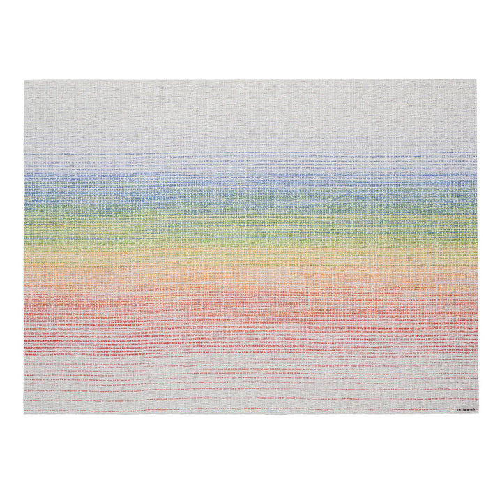 chilewich | placemat rectangle | ombre rainbow
