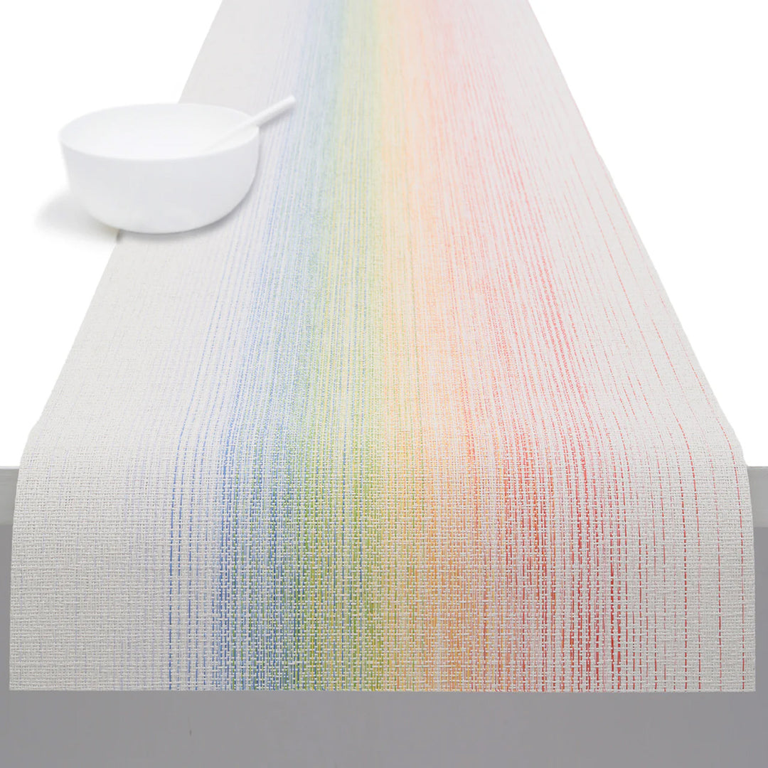 chilewich | table runner 36x183cm | ombre rainbow