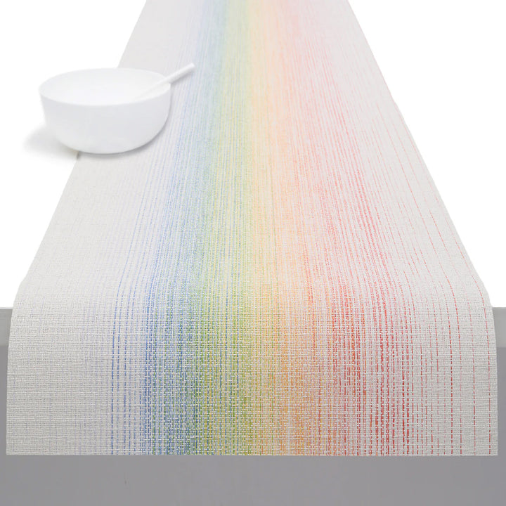 chilewich | table runner 36x183cm | ombre rainbow
