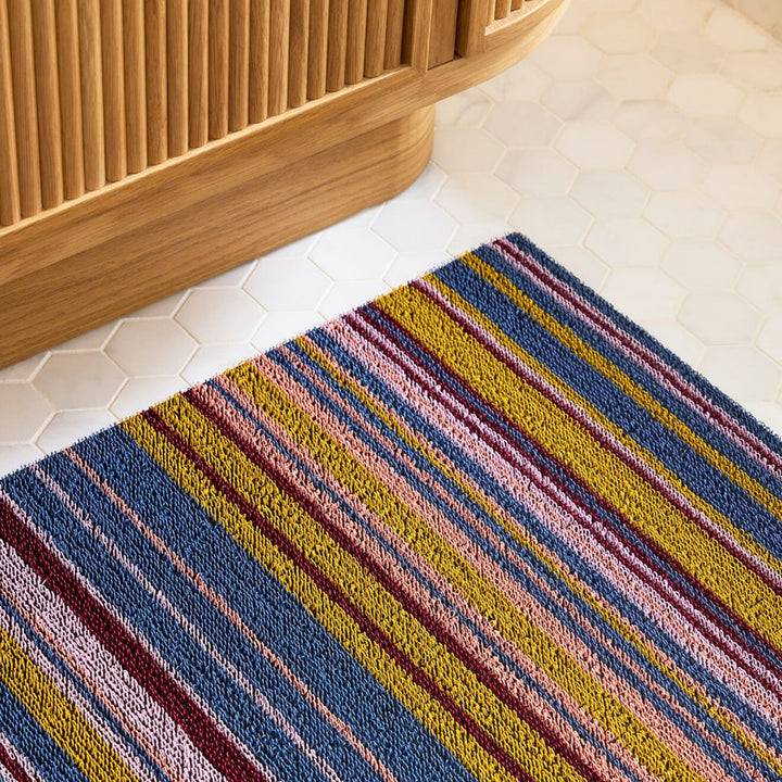 chilewich | shag runner 61x183cm (24x72") | echo stripe dusk
