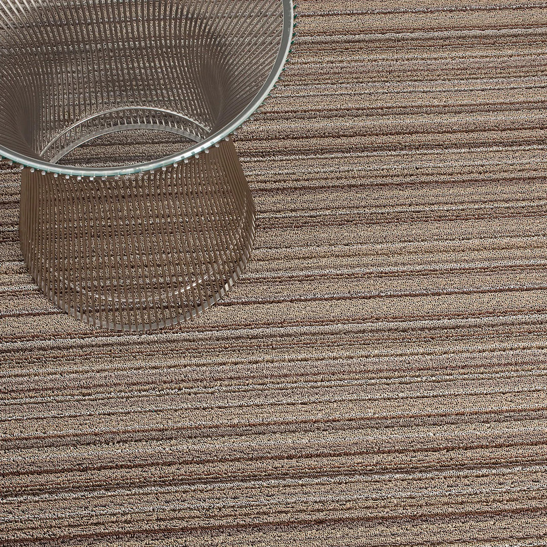 chilewich | shag utility doormat 61x91cm (24x36") | skinny stripe mushroom