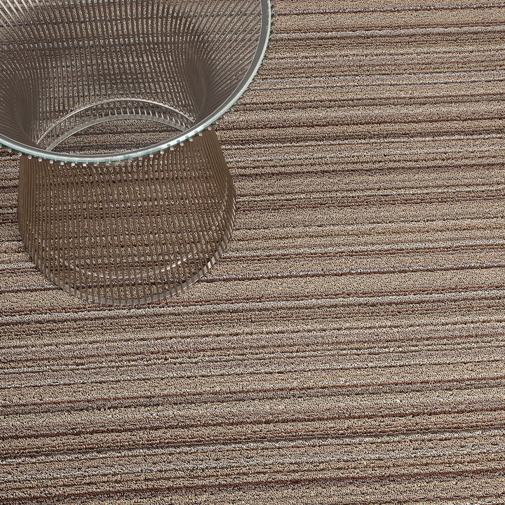 chilewich | shag utility doormat 61x91cm (24x36") | skinny stripe mushroom