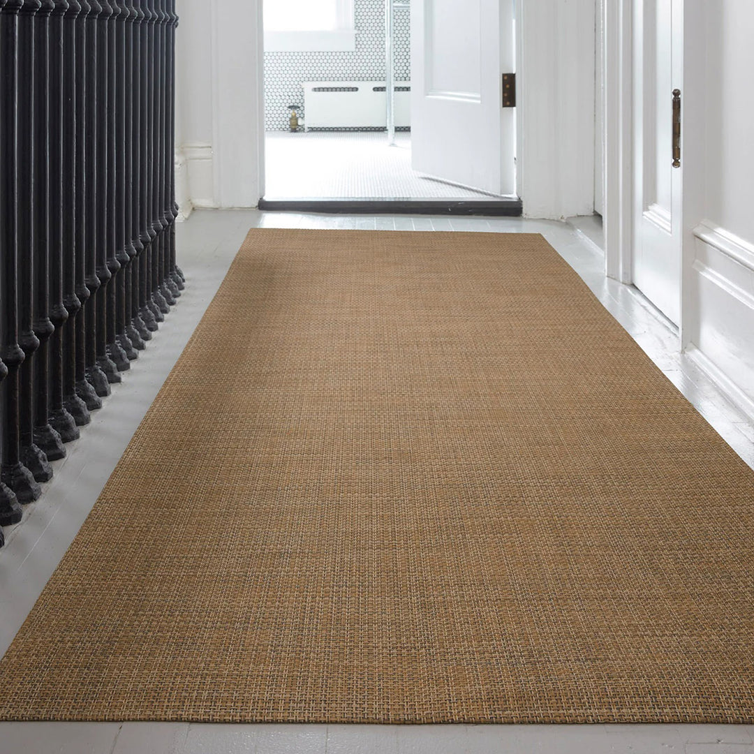 chilewich | woven floor runner 66x183cm (26x72") | basketweave teak
