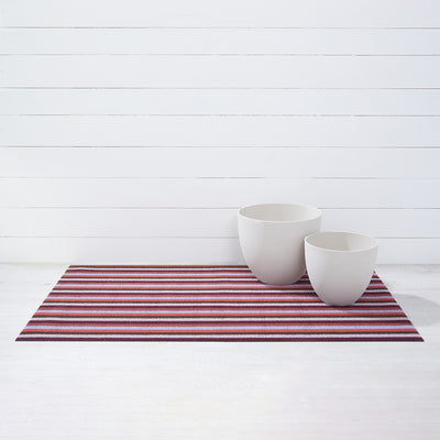 chilewich | big mat 91x152cm (36x60") | even stripe berry